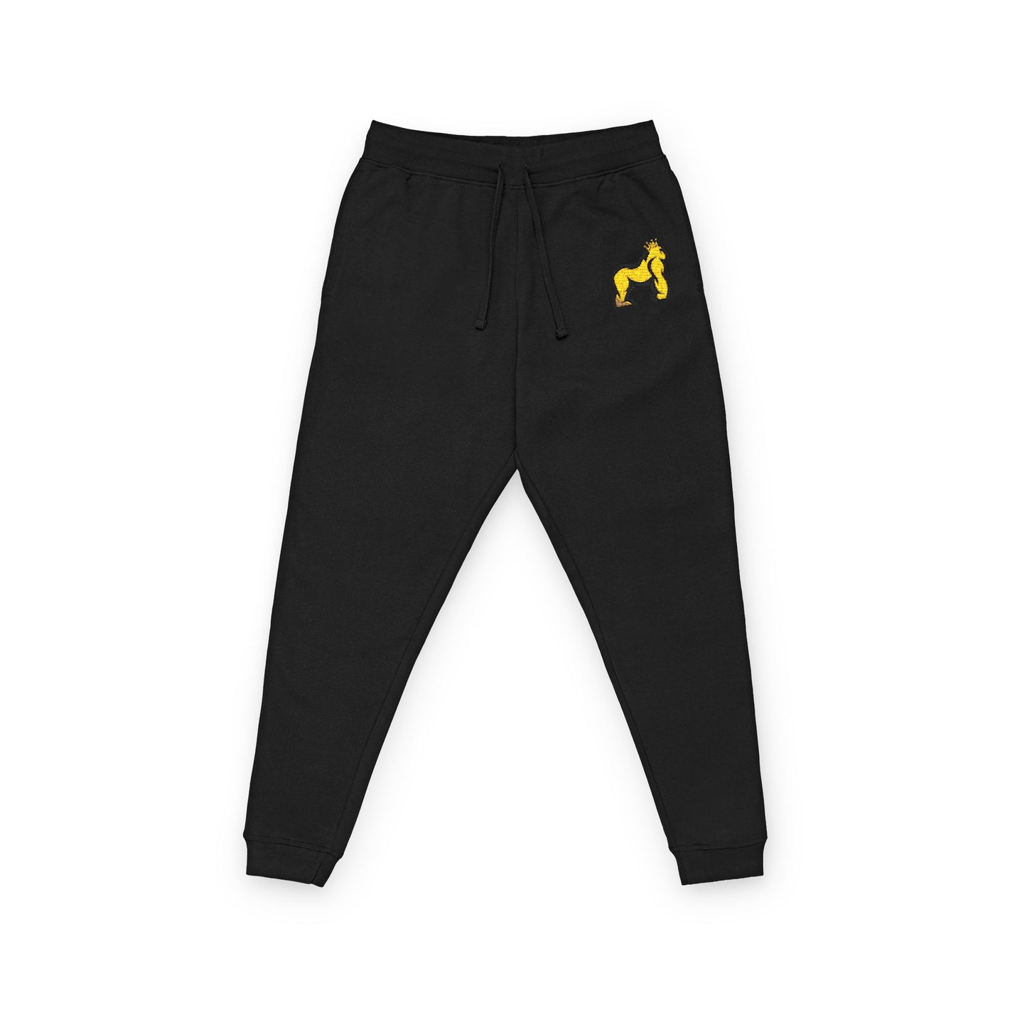 D r I p d y Embroidered Gold ‘THEE' Joggers – Cozy Fleece Sweatpants