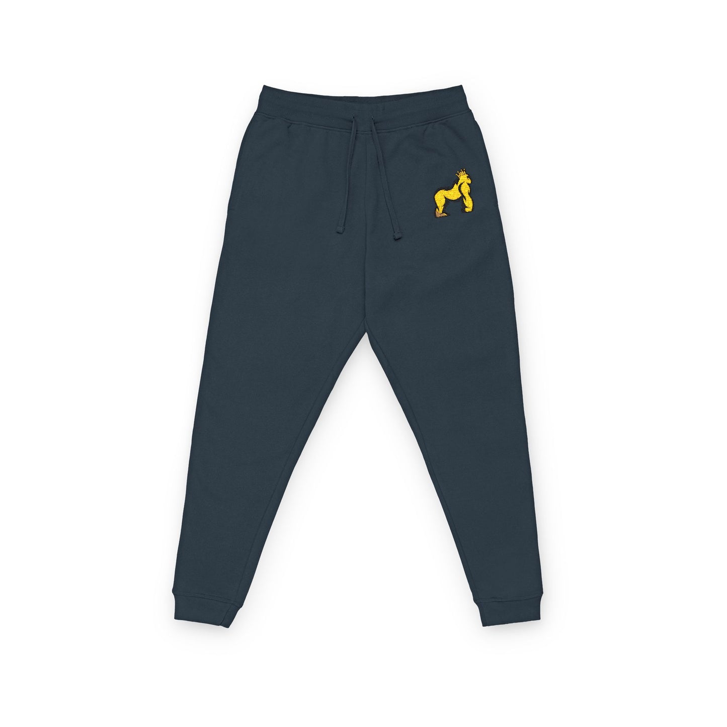 D r I p d y Embroidered Gold ‘THEE' Joggers – Cozy Fleece Sweatpants